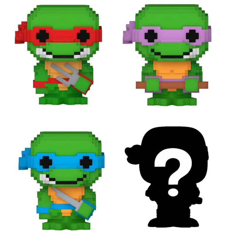 0889698715102 - - TEENAGE MUTANT NINJA TURTLES BITTY POP! TEENAGE MUTANT NINJA TURTLES 4-PACK SERIES 4 - Figur