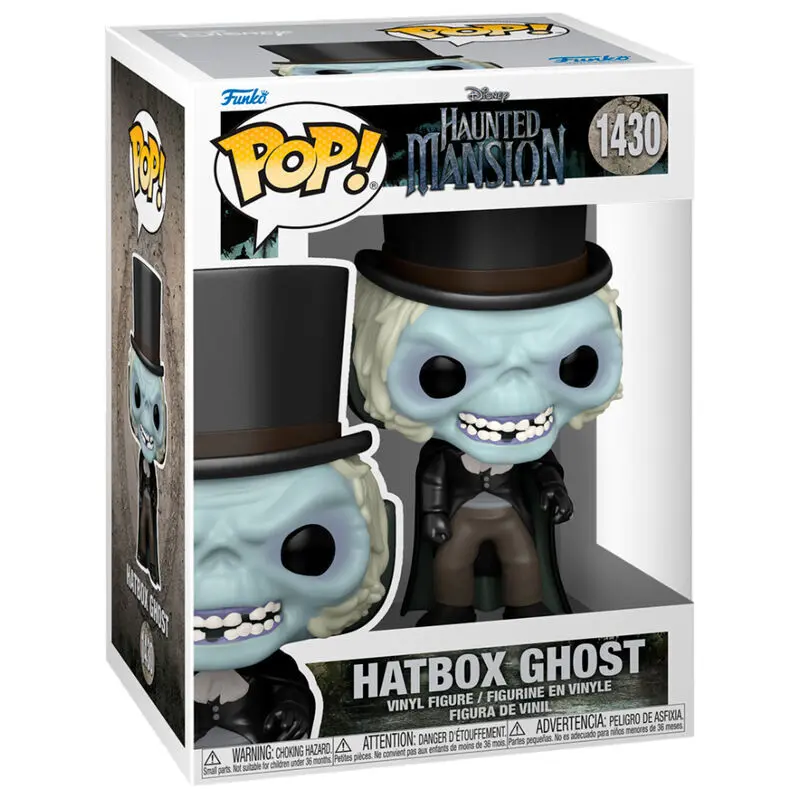 0889698723671 - Figurine Pop Disney Haunted Mansion Hatbox Ghost