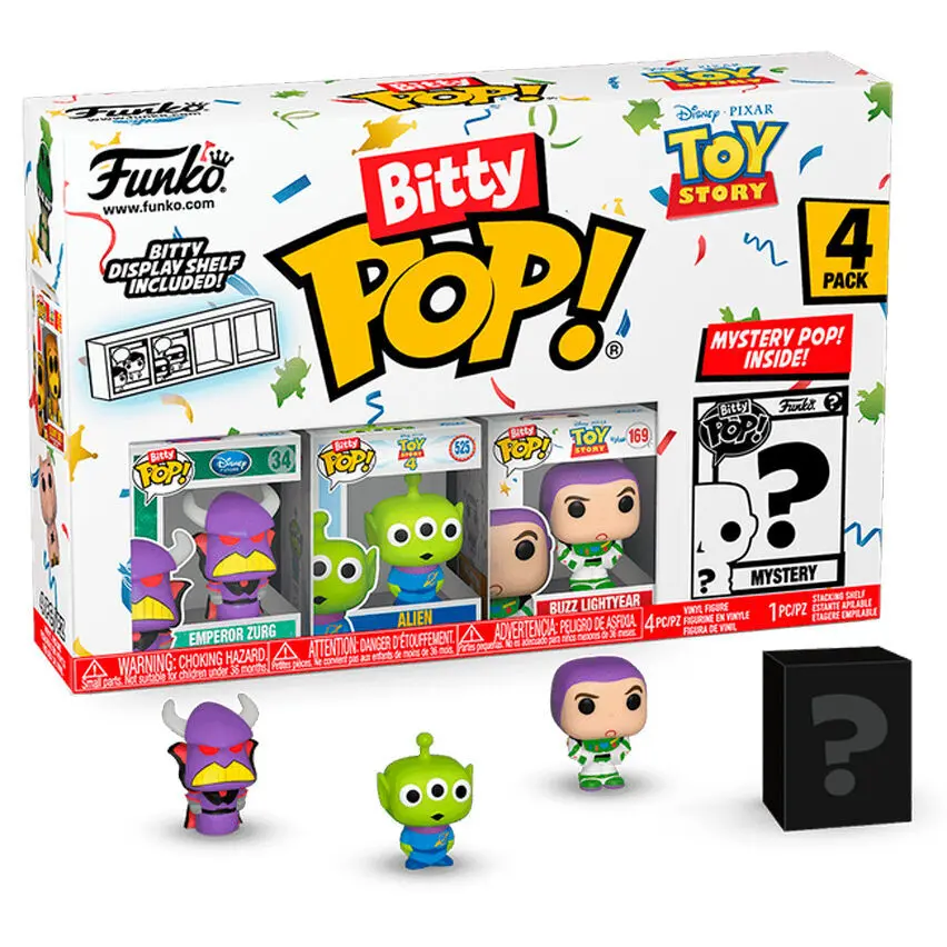 0889698730433 - - Toy Story Bitty POP! Vinyl Figure 4-Pack Zurg 25 Cm - Figur