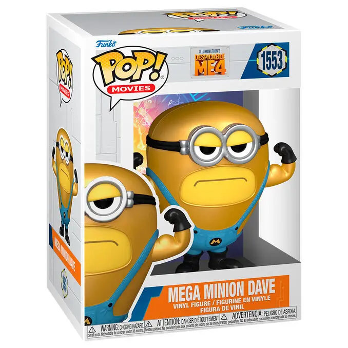 0889698760492 - Ich - Einfach unverbesserlich 4 - Mega Minion Dave Vinyl Figur 1553 Funko Pop! multicolor