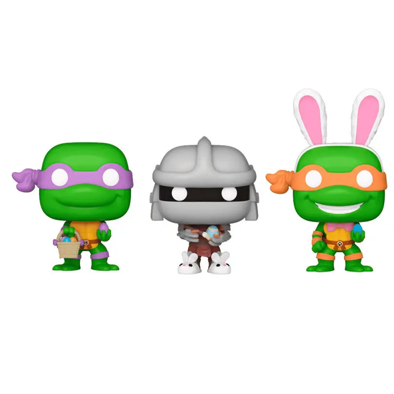 0889698764414 - Figurine Carrot Pocket POP blister Ninja Turtles Donatello Shredder Michelangelo (x3)