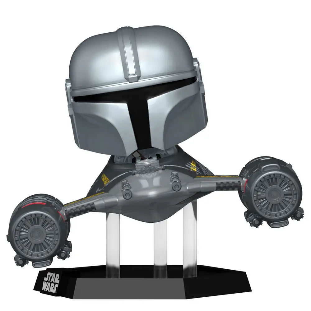 0889698765497 - Figurine Pop Rider Deluxe Star Wars Mandalorian 9 The Mandalorian in N-1 Starfighter