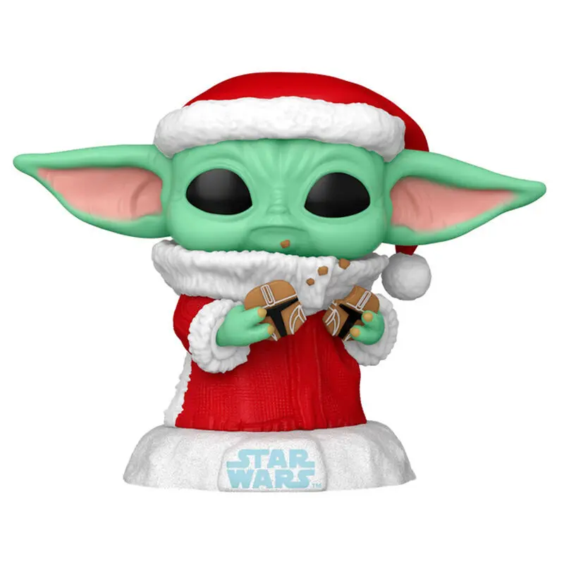0889698800099 - Figurine POP Star Wars Grogu with Christmas Cookie