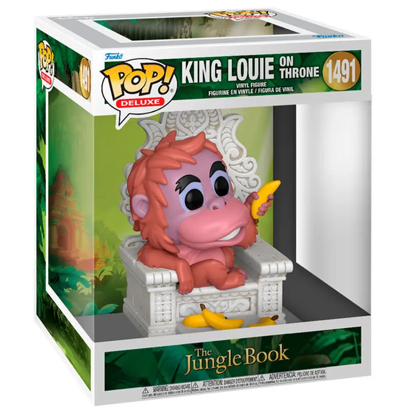 0889698807852 - King Louie on Throne (Pop! Deluxe) Vinyl Figur 1491 Funko Pop! multicolor