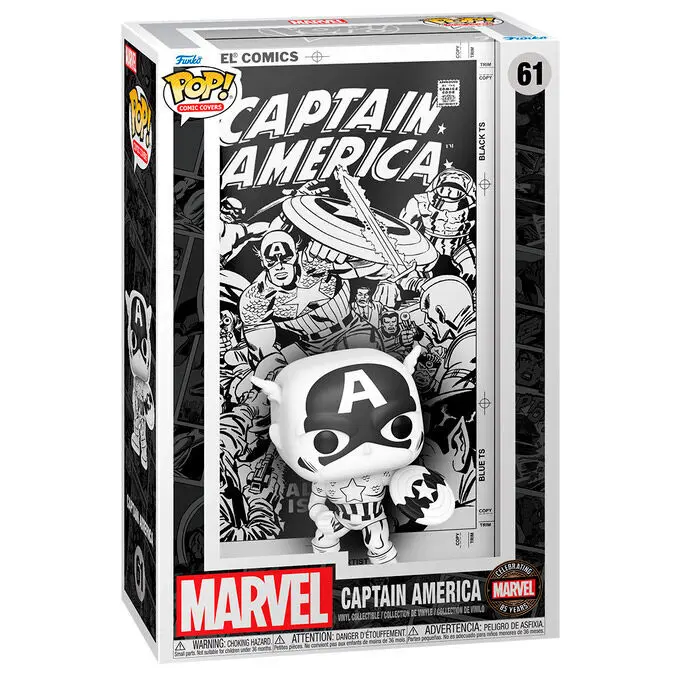 0889698809610 - - Pop! Comic Cover Marvels 85th Captain America 10cm - Figur