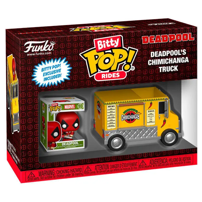 0889698836258 - Deadpools Chimichanga Truck (Bitty Pop! Ride) Vinyl Figur Funko Pop! multicolor