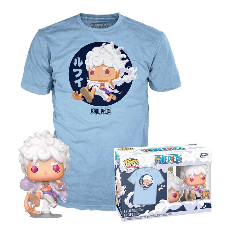 0889698842815 - Set aus T-Shirt und Figur One Piece-Luffy Fifth Gear