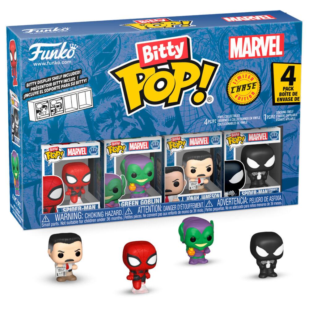 0889698857017 - Figurine Bitty Marvel Spider-Man (x4)