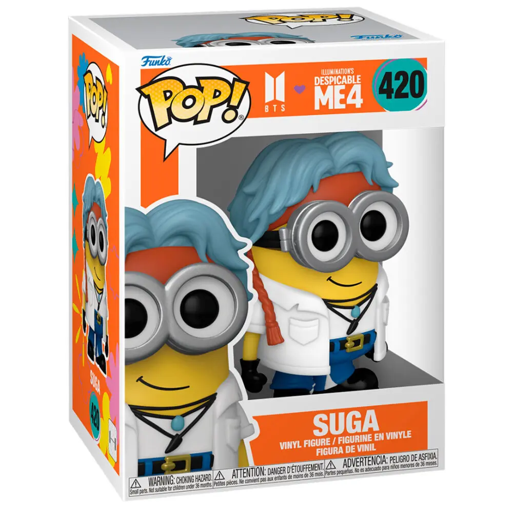 0889698859684 - Ich - Einfach unverbesserlich 4 - BTS - Suga Vinyl Figur 420 Funko Pop! multicolor