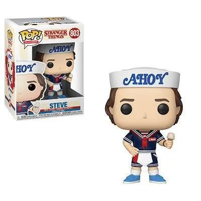 0889698385350 - Figurine Stranger Things POP! Steve with Hat and Ice Cream