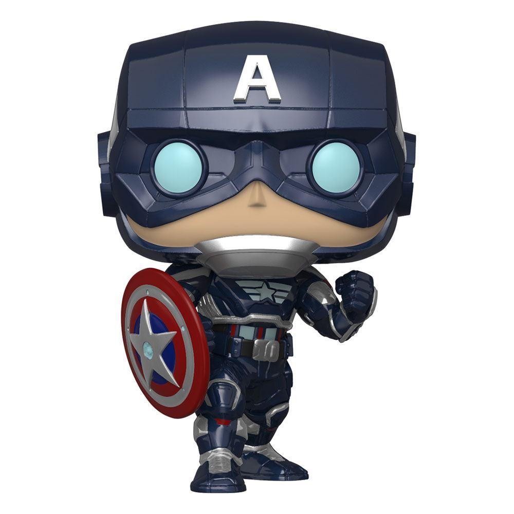 0889698477574 - Sammlerfigur Marvels Avengers (2020 video game) POP! Captain America