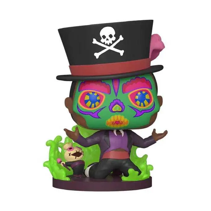 0889698581110 - Sammlerfigur aus Vinyl Disney Villains POP! Sugar Skull Facilier w Base