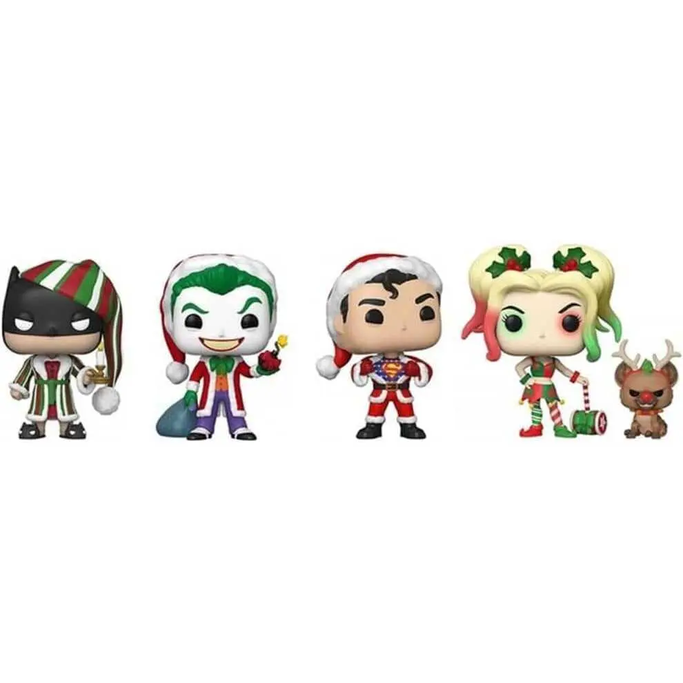 0889698585774 - Sammlerfigur aus Vinyl DC Comics POP Heroes Holiday (x4)