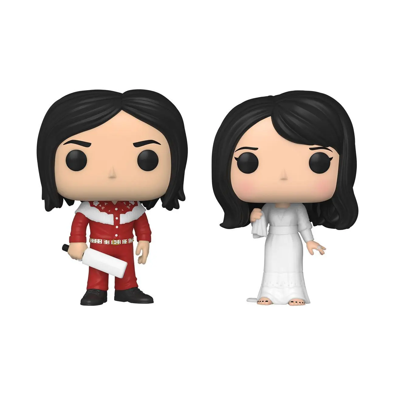 0889698614283 - The White Stripes Jack White & Meg White Rocks - 2 Pack Vinyl Figur Funko Pop! multicolor
