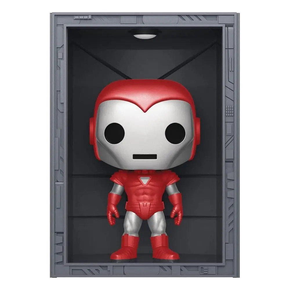 0889698648066 - Sammlerfigur Marvel POP! Deluxe Vinyl Hall of Armor Iron Man Model 8 Silver Centurion PX Exclusive