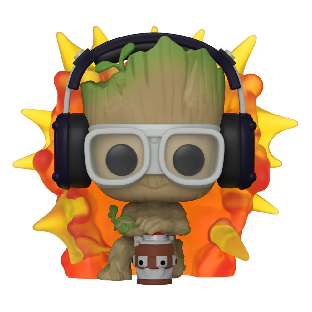 Sammlerfigur aus Vinyl Funko Je s'appelle Groot POP! Groot w/ detonator