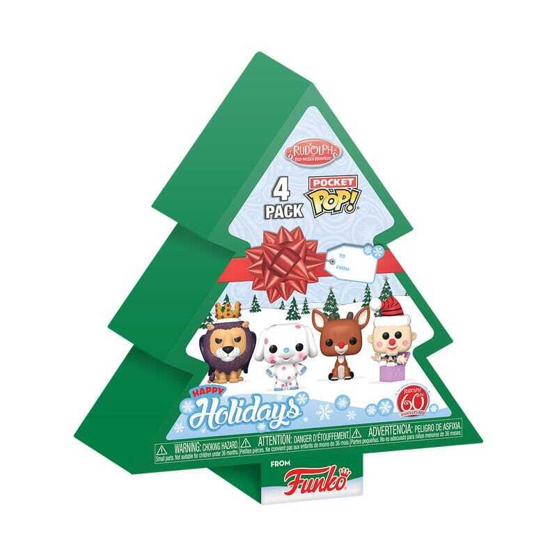0889698799430 - Schlüsselanhänger Rudolph Holiday 2024 POP! Tree Holiday Box (x4)