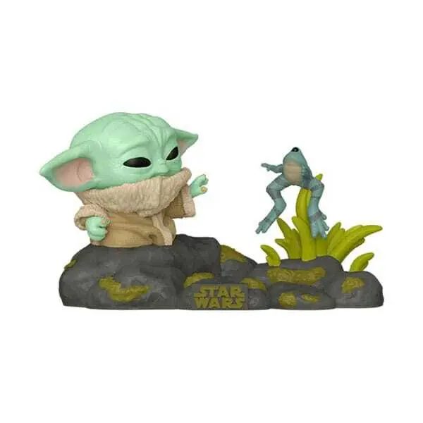 0889698800006 - The Mandalorian - Grogu with Frog (POP! Deluxe) Vinyl Figur 720 Funko Pop! multicolor