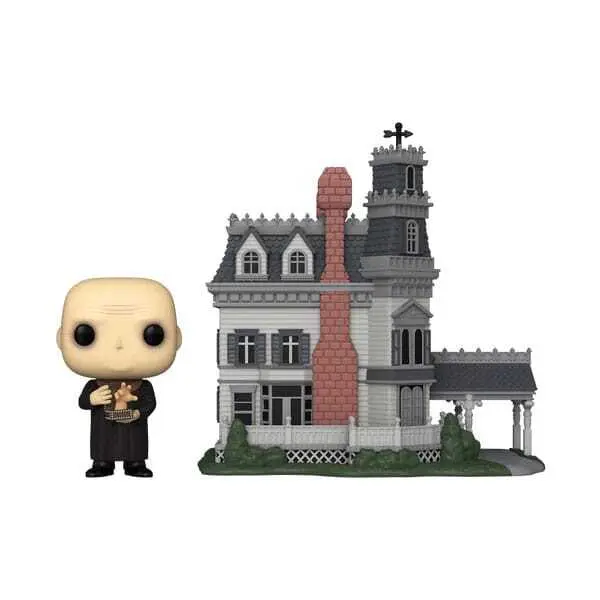0889698812085 - Vinyl-Figur The Addams Family POP! Town Home w Uncle Fester