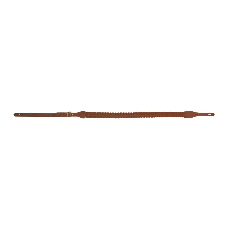 Braided leather suspenders with 7 strands Fuzyon Chasse