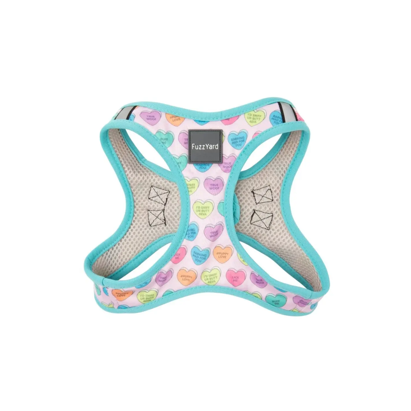Harnais pour chien FuzzYard Step In - Candy Hearts
