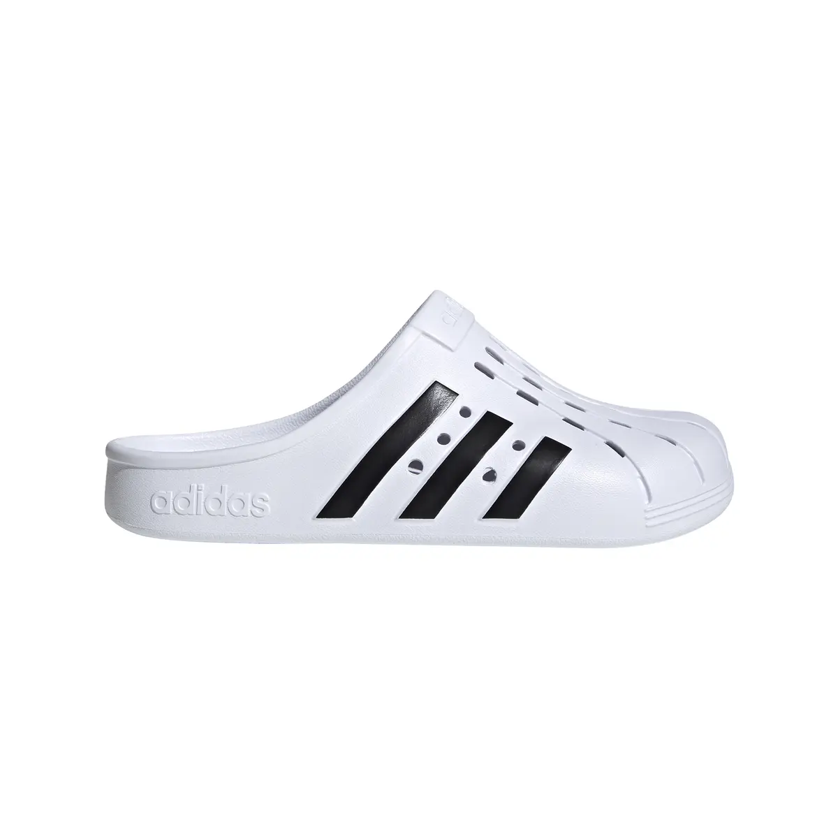 4064041002573 - adidas Adilette Clog Badelatschen in ftwr white-core black-ftwr white 4064041002573 - adidas Adilette Clog Badelatschen in ftwr white-core black-ftwr white
