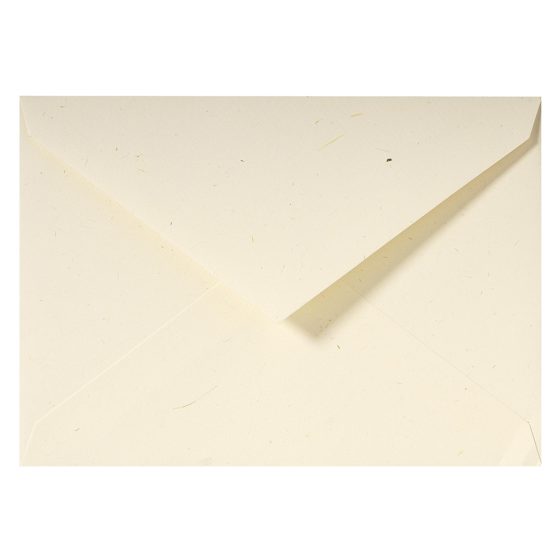 3140290206168 - 5 x Umschläge Strohpapier C5 120g qm VE=20 Stück elfenbein