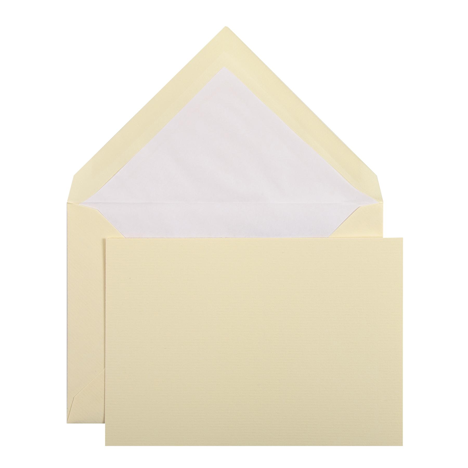 3140290251168 - 5 x Karten & Umschläge Verge C6 VE=10 Stück elfenbein