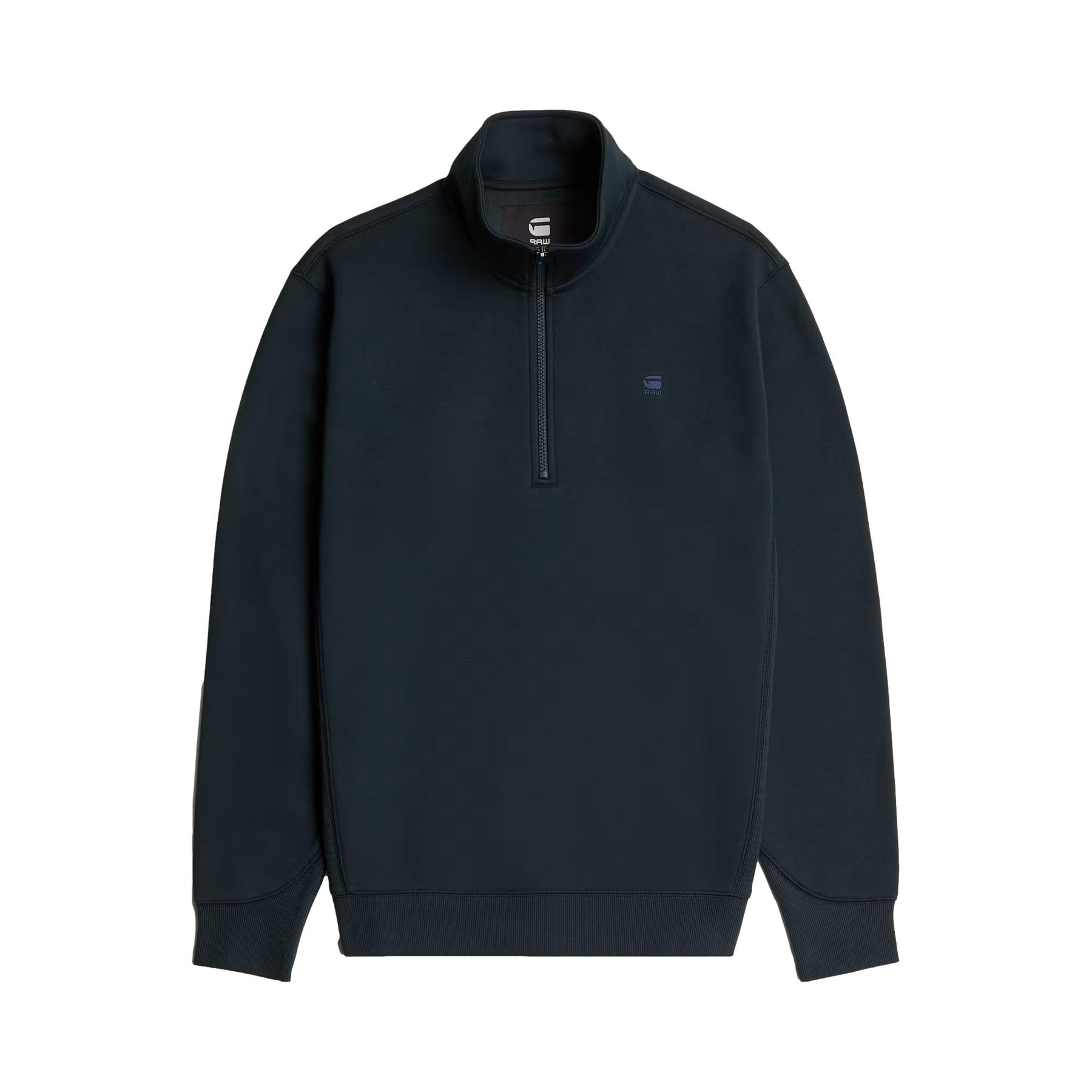 8721136009799 - Sweatshirt mit Troyer-Kragen und Logo-Stitching