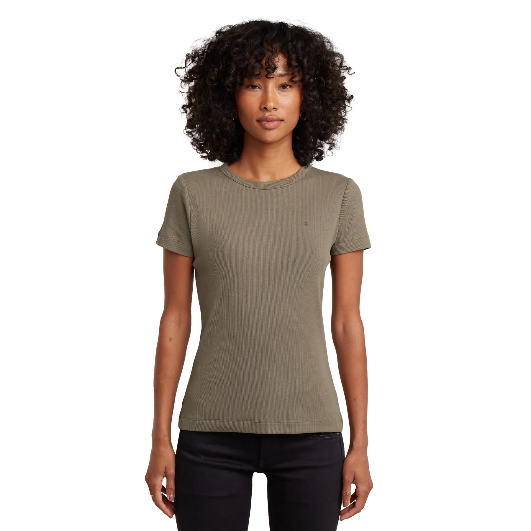 Damen T-Shirt G-Star Slim Rib