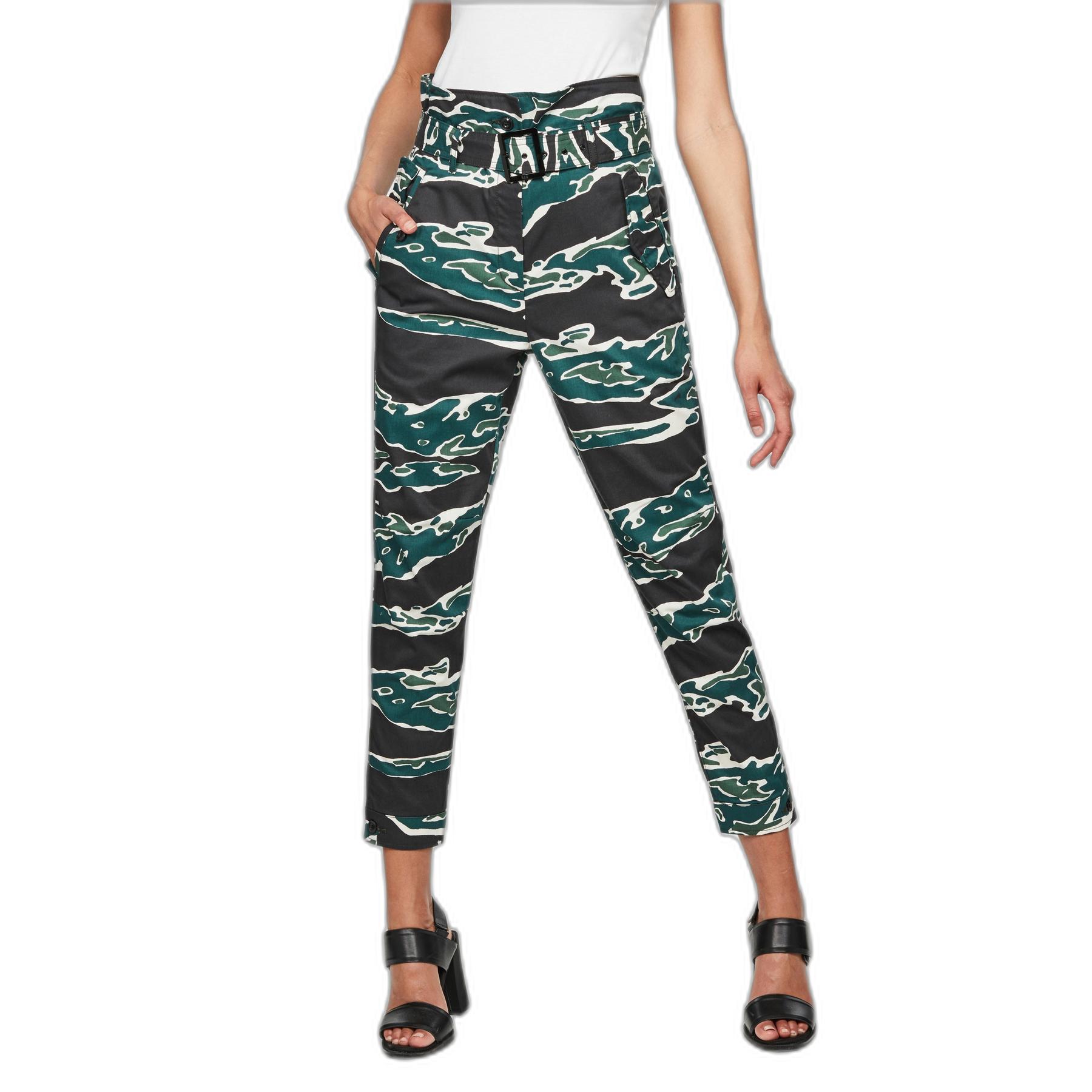 8719369691041 - Hoch taillierte Damenhose Rovic Paperbag