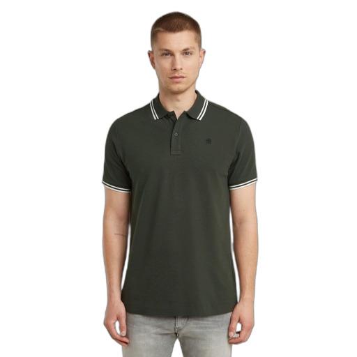 8721135172999 - Slim Fit Poloshirt mit Label-Stitching Modell Dunda