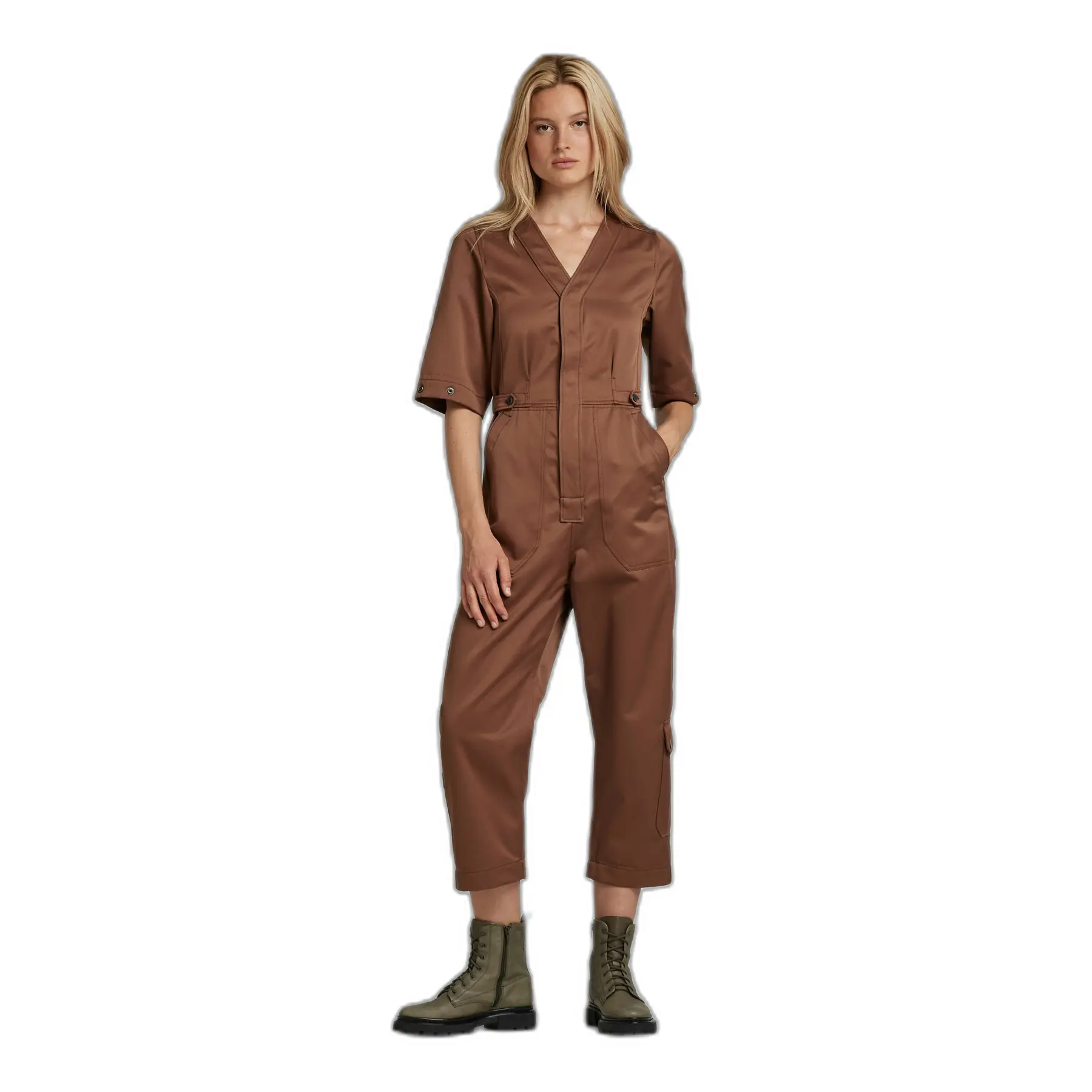 8719772320217 - Jumpsuit mit V-Ausschnitt Damen G-Star