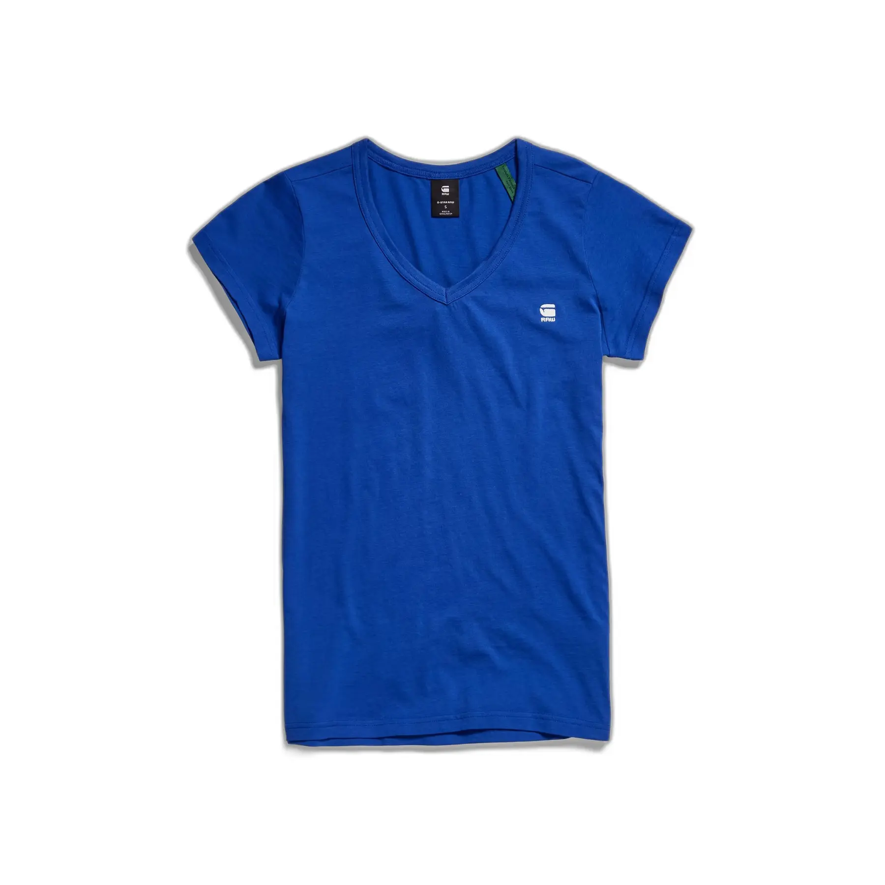 8720346264035 - Eyben Slim V-Neck Top - Mittelblau - Damen 8720346264035 - Eyben Slim V-Neck Top - Mittelblau - Damen