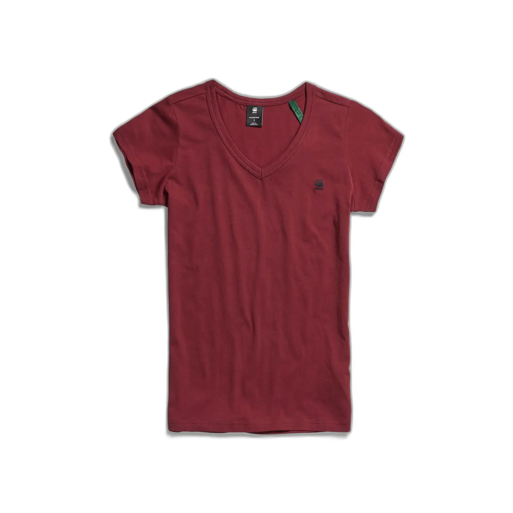 8720346264431 - Eyben Slim V-Neck Top - Rot - Damen 8720346264431 - Eyben Slim V-Neck Top - Rot - Damen