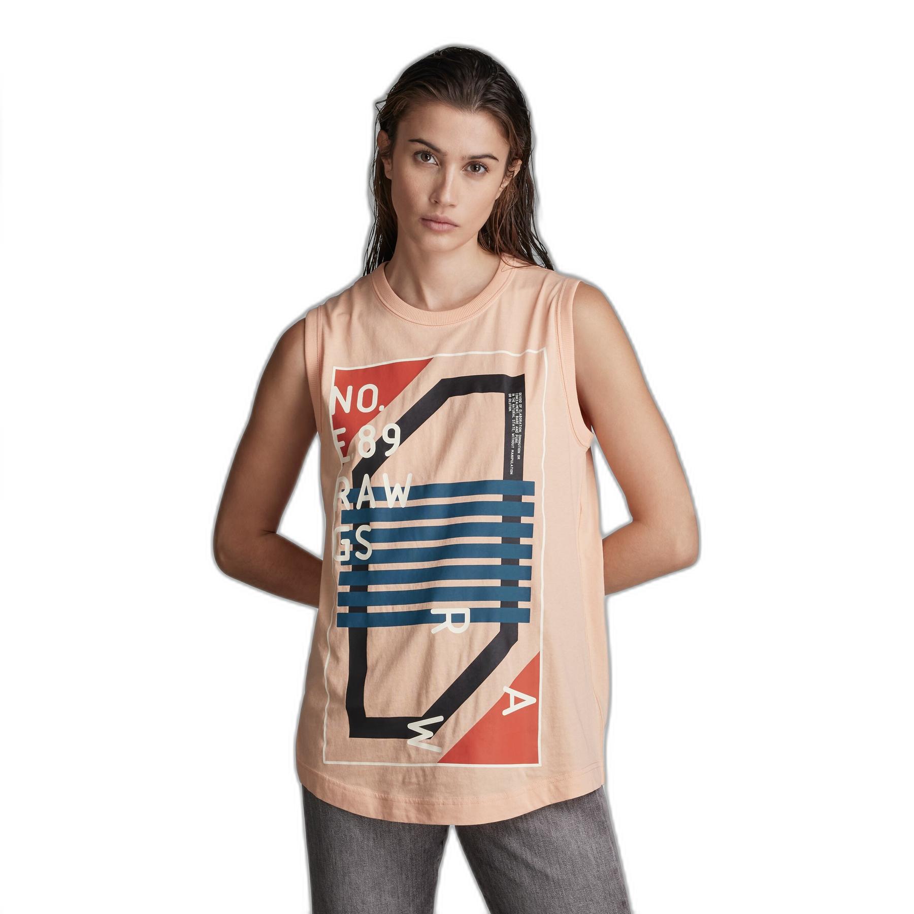 8720346234847 - Lash Graphic Tanktop - Pink - Damen