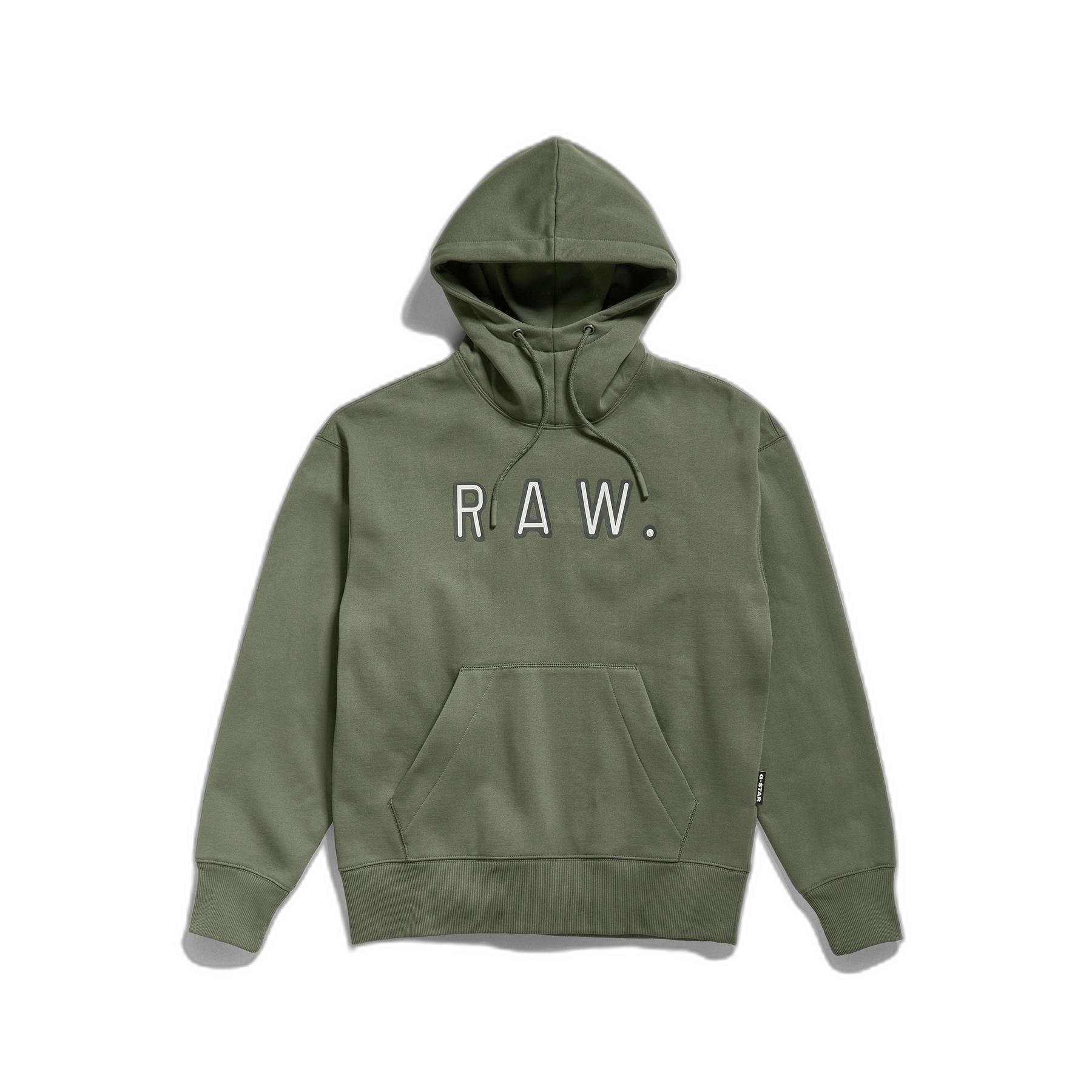 8720346756486 - Vulcanic RAW Loose Hooded Sweatshirt - Grün - Herren