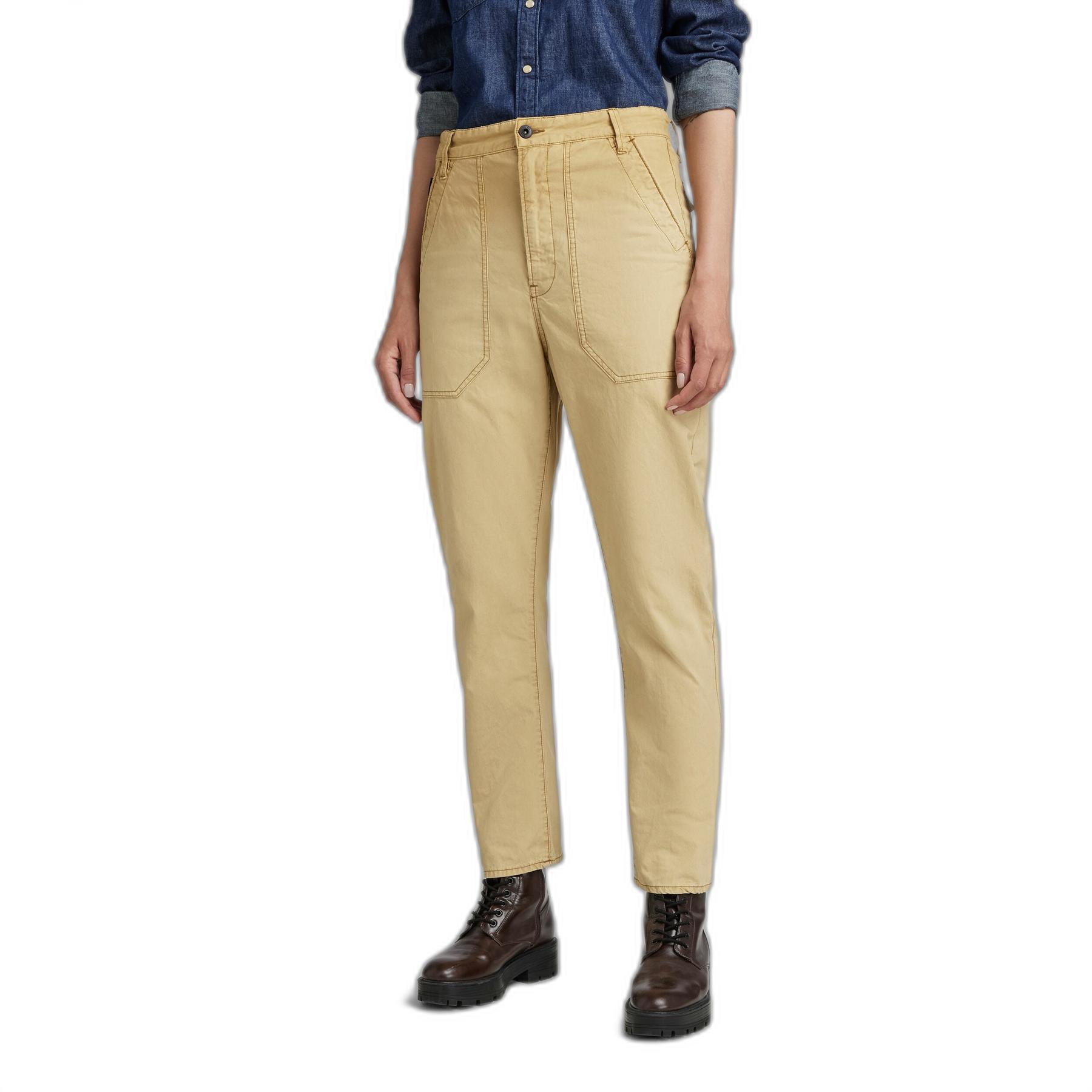 8720346263489 - 3D Fatigue Boyfriend Hose - Beige - Damen