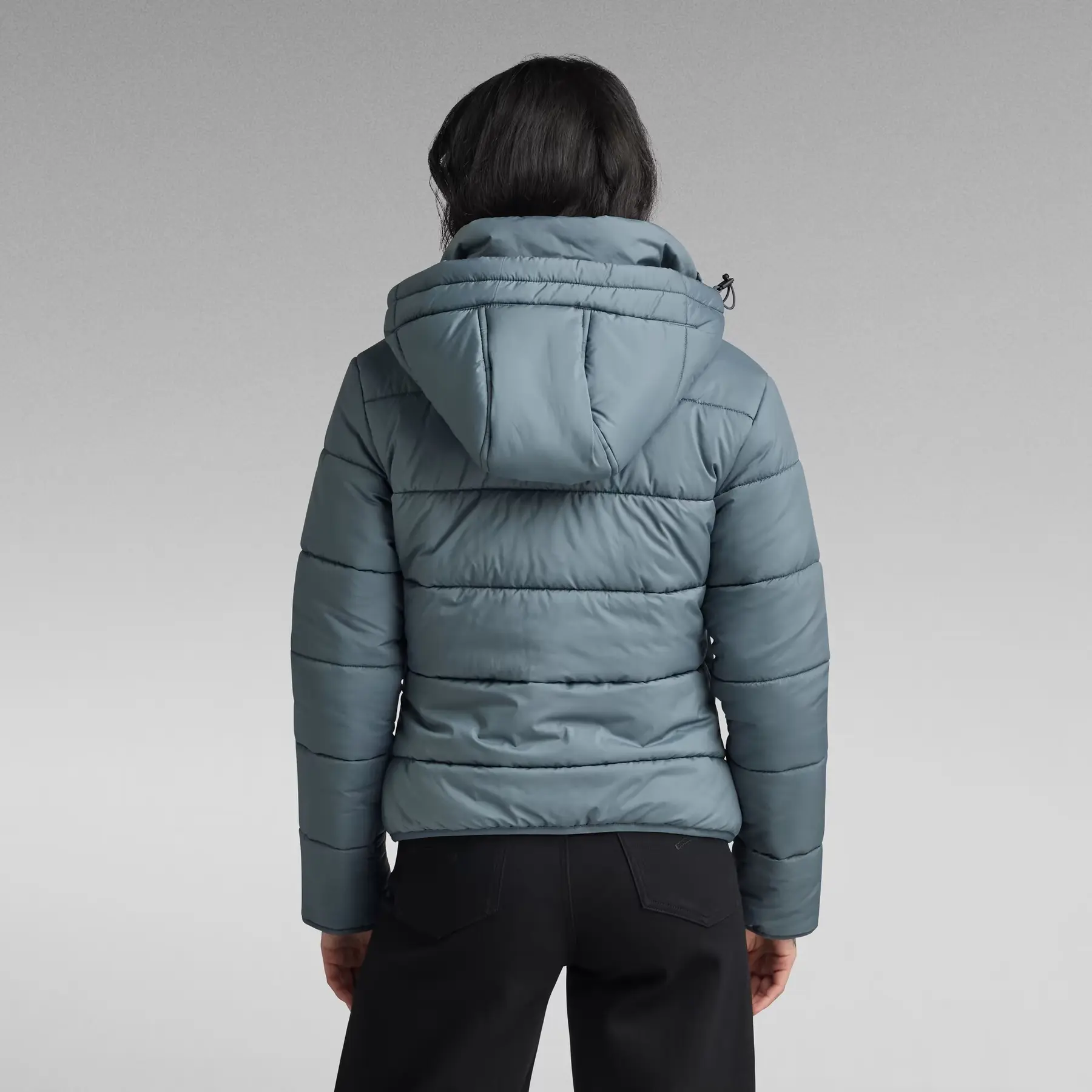 Meefic Hooded Padded Jacke | Grau | RAW® DE