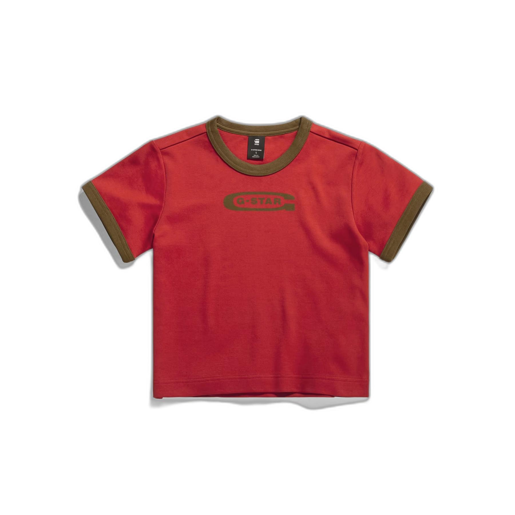 8720347919613 - T-Shirt Frau Ringer Baby Brother Logo