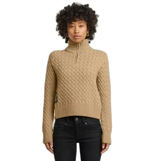 Maglione donna con collo a zip  Chunky Skipper