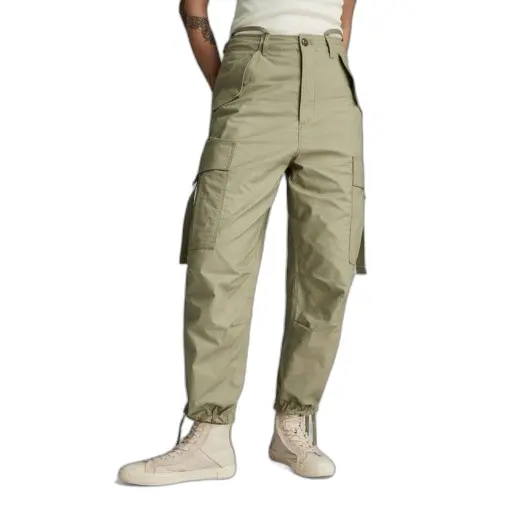 Pantaloni cargo corti con cordino donna