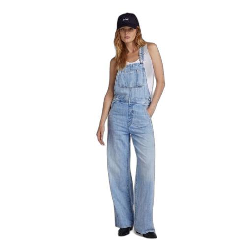 8720705454855 - G-STAR RAW Latzhose Label Eingrifftaschen für Damen blau XS