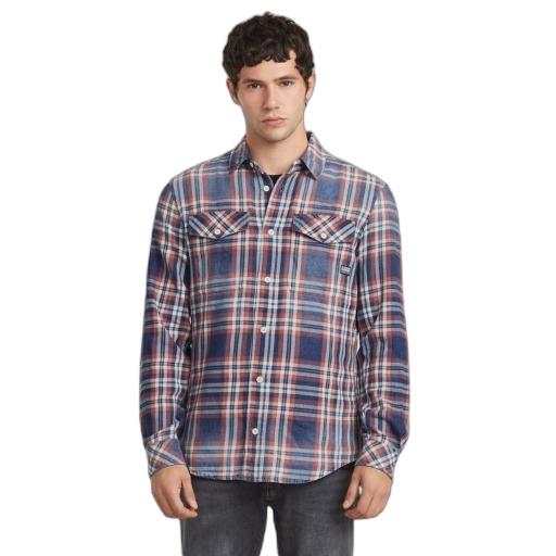 8720706782926 - Langarmhemd aus indigo Karostoff I Slim