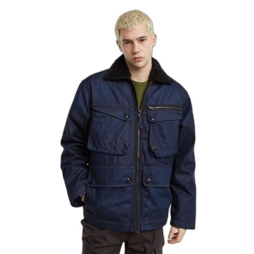 8720706189572 - Sherpa Jacket in Denim-Optik Modell Utility