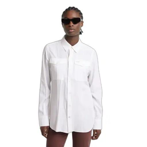 Camicia a maniche lunghe slim donna