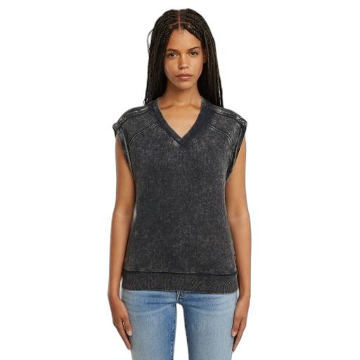 8721135406698 - Ärmelloser Pullover Damen washed