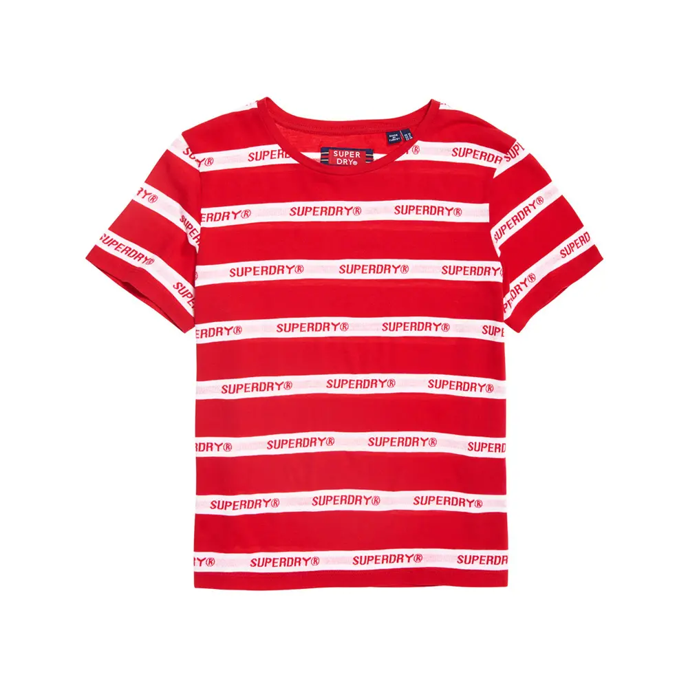 5057842251508 - Frauen-T-Shirt Stripe Text