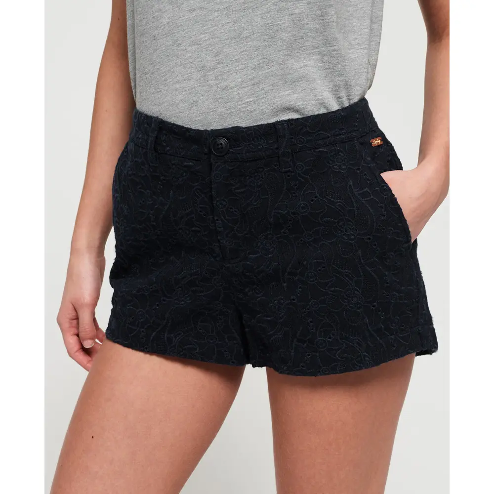 5057842071014 - Shorts Damen BRODERIE CHINO SHORT Midnight Navy
