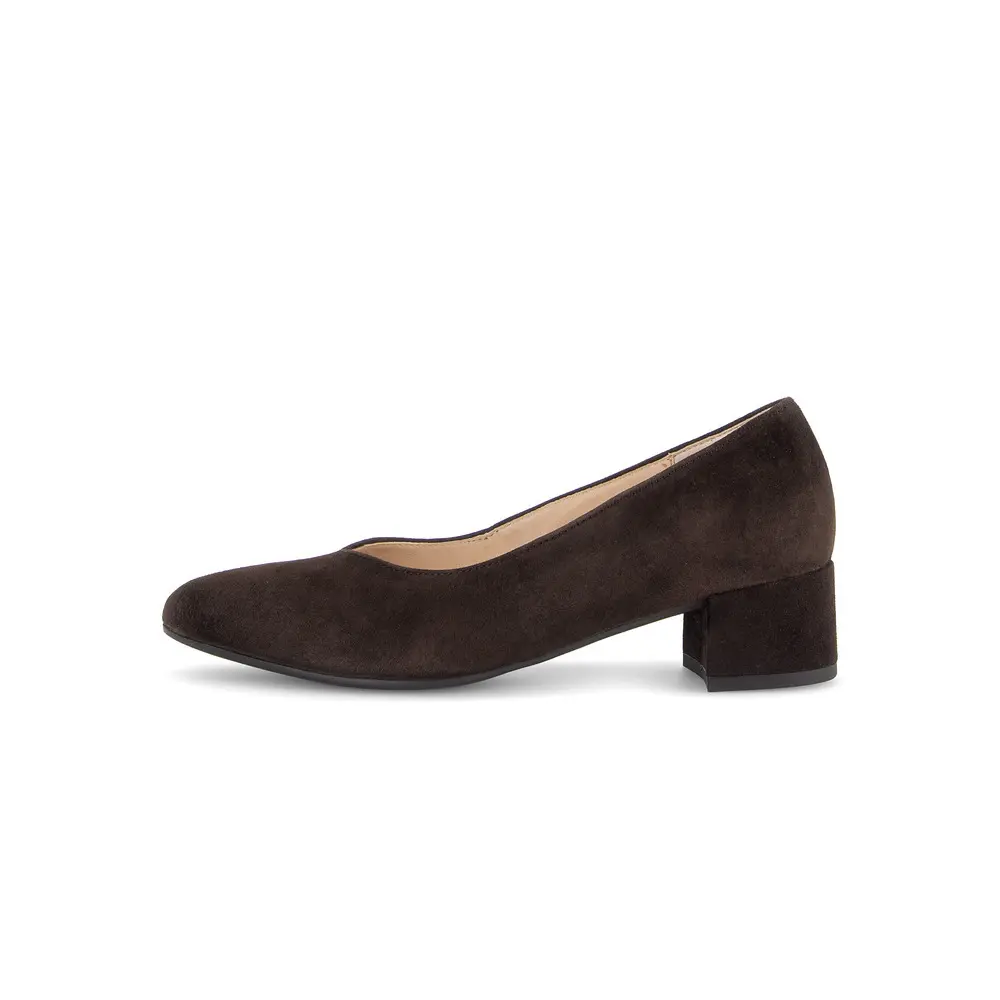 Block Heel Pumps Damen Gabor Samtchevreau